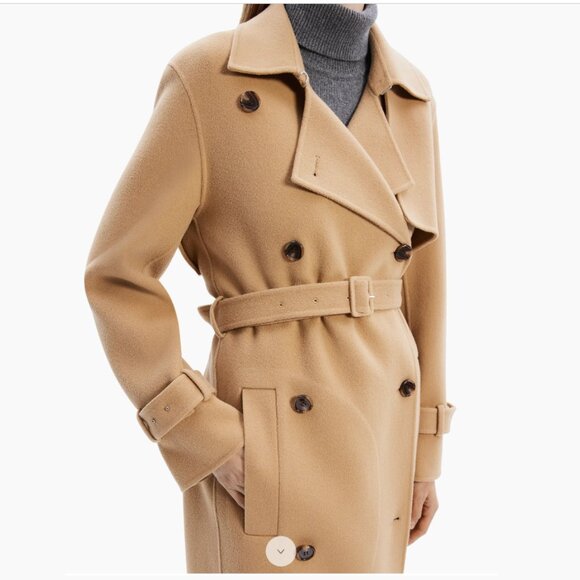 Theory Relaxed Trench Coat in Double-Face Wool-Cashmere - Picture 5 of 9